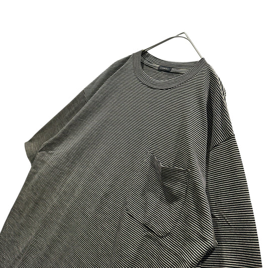 COMOLI 24SS Summer Wool Striped T-Shirt Size 2
