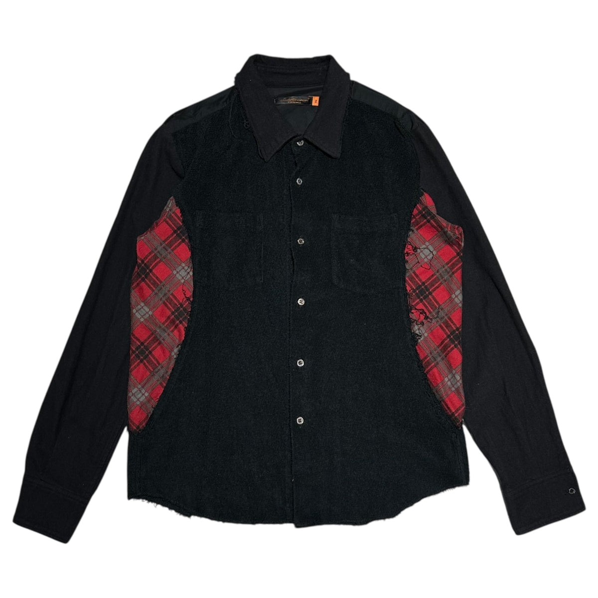 UNDERCOVERISM 05SS Reconstructed Side Black Red Shirt Size 2