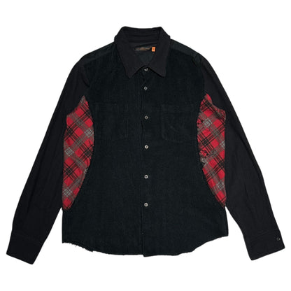 UNDERCOVERISM 05SS Reconstructed Side Black Red Shirt Size 2