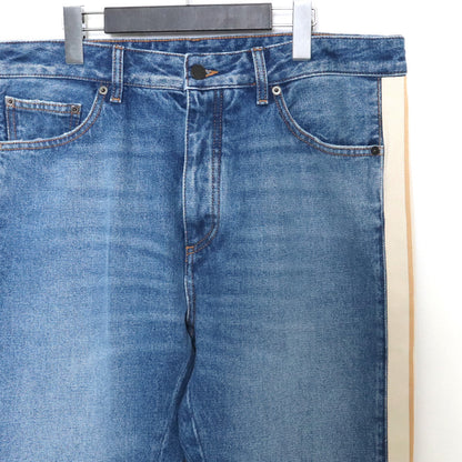 PALM ANGELS 23SS Side Stripe Straight Jeans Indigo Size 34