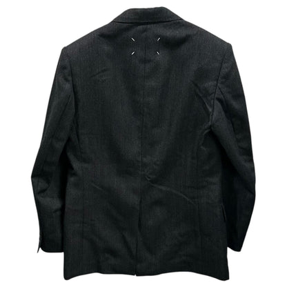 MAISON MARGIELA 22AW Herringbone Wool Suit Jacket Size 46