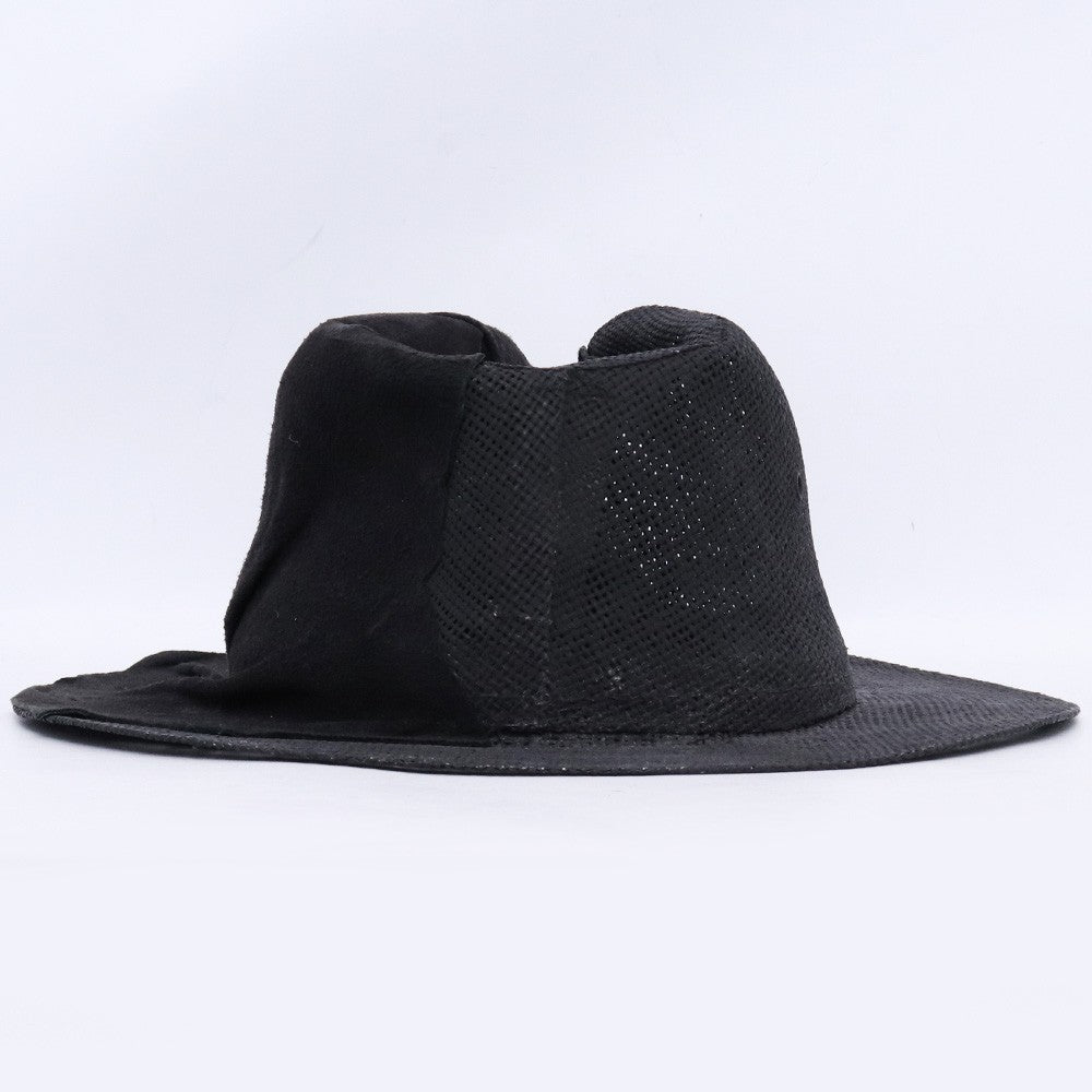 KLOSHAR Deerskin Straw Hat Black Size 59