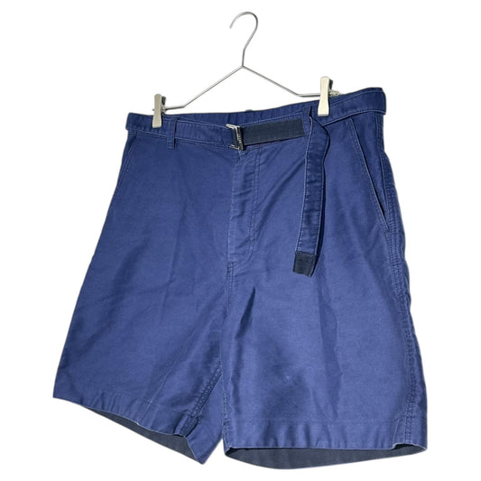 sacai 24SS Moleskin Shorts Navy Size 4