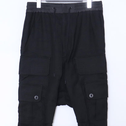 DEVOA Cargo Drop Crotch Pants Black Size 3