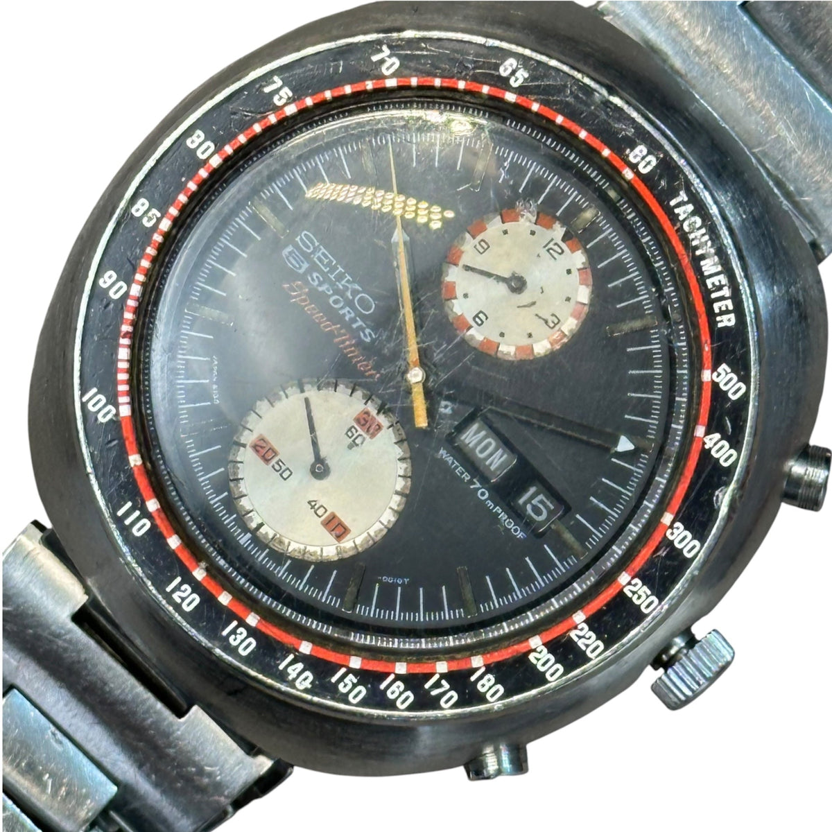 SEIKO 5 Sports Speed-Timer Automatic Watch Silver