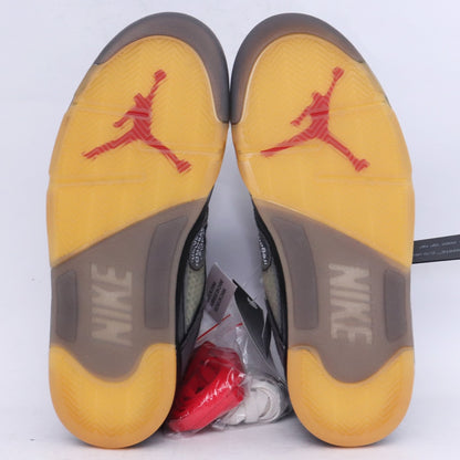 OFF-WHITE x AIR JORDAN 5 Retro SP Sneakers Black Size 25.5cm
