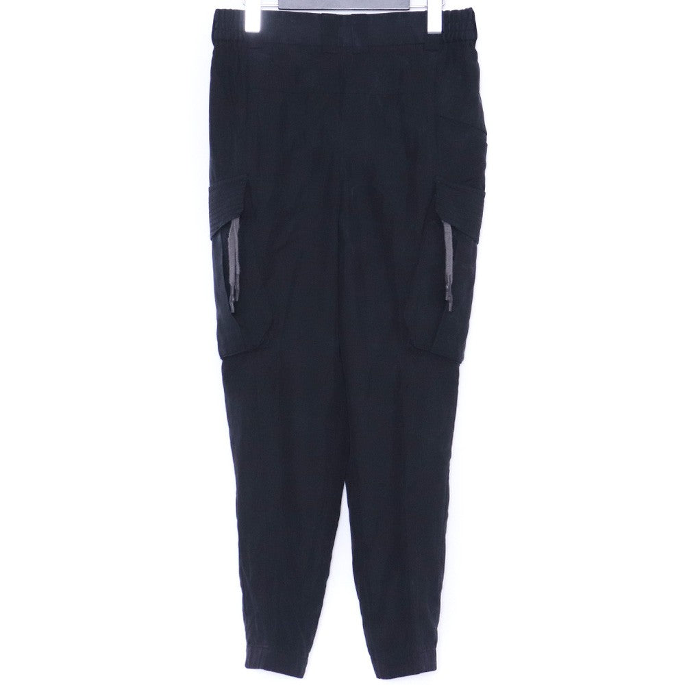 DEVOA 19SS High Density Silk Cropped Cargo Pants Size 1