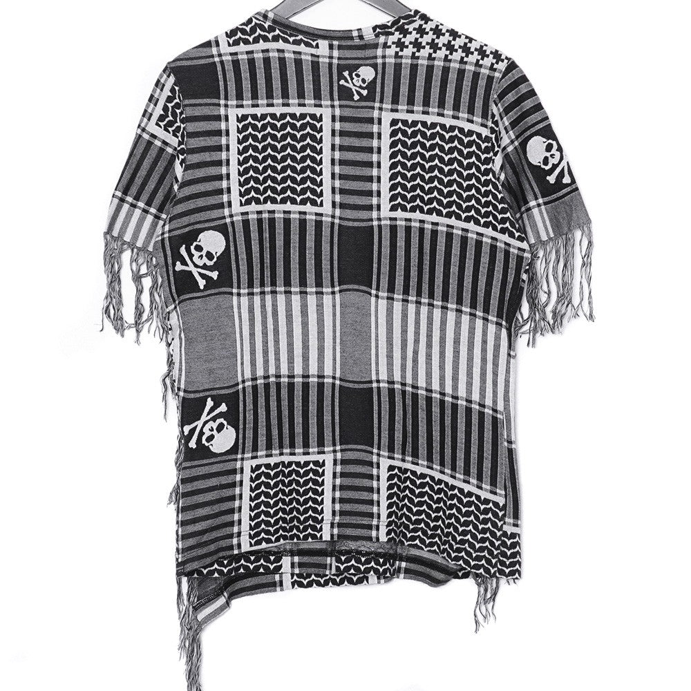 MASTER MIND All-Over Skull Print T-Shirt Black Size S