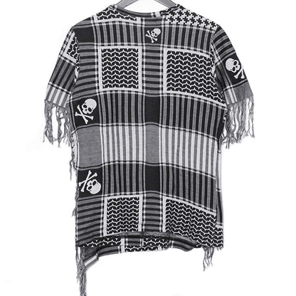 MASTER MIND All-Over Skull Print T-Shirt Black Size S