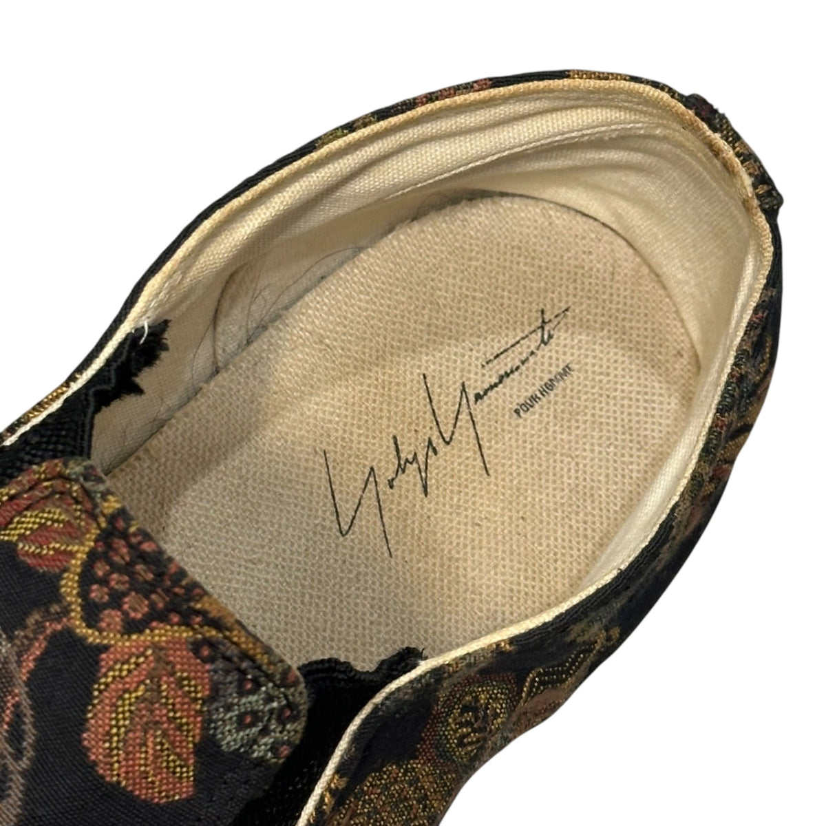 YOHJI YAMAMOTO POUR HOMME Gobelin Slip-Ons Size 4