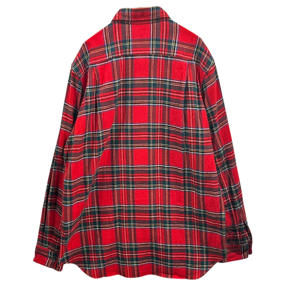 CDG HOMME PLUS 04AW Floral Check Flannel Shirt Red Size FREE