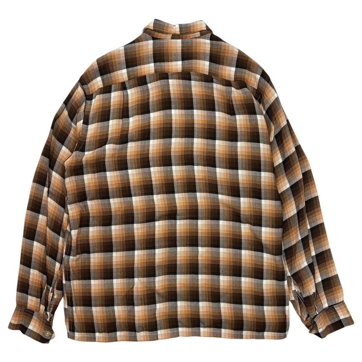 PILGRIM 60's Thunderbird Ombre Rayon Shirt Brown Size M