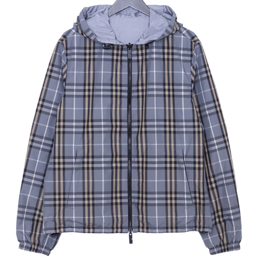 Burberry 26SS Reversible Check Hooded Jacket Gray Size XS