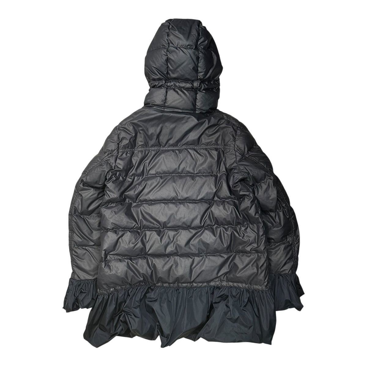MONCLER sacai Seri Frill Down Jacket Navy Size 4