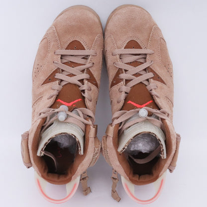 NIKE x TRAVIS SCOTT Air Jordan 6 Sneakers Brown Size 25cm