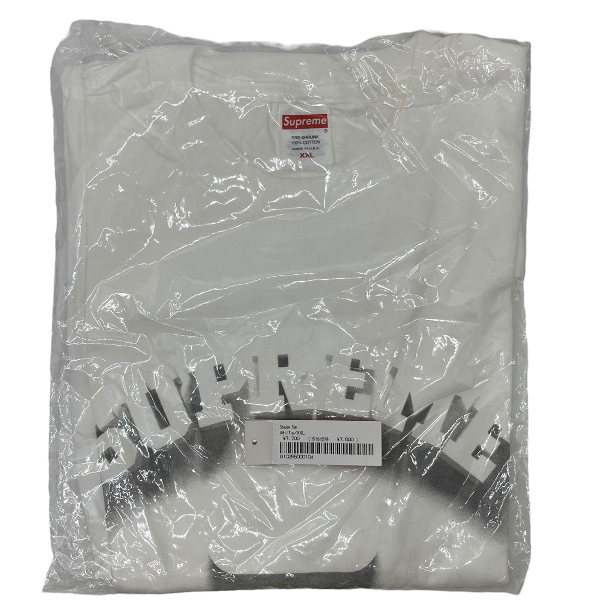 SUPREME 24S/S Shadow Immaculate Print T-Shirt White Size XXL