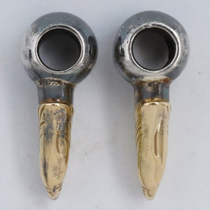 TARO WASHIMI Eagle Head Gold Silver Beads 2PC Size F
