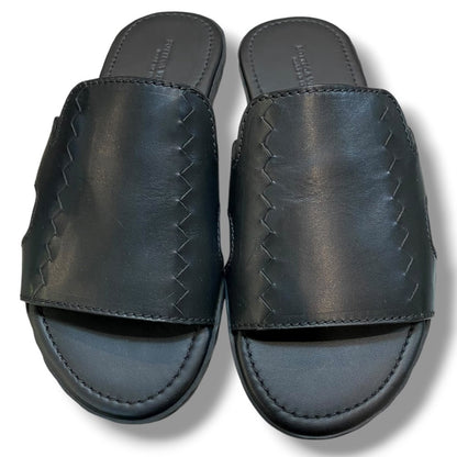 BOTTEGA VENETA Black Leather Sandals Black Size 39