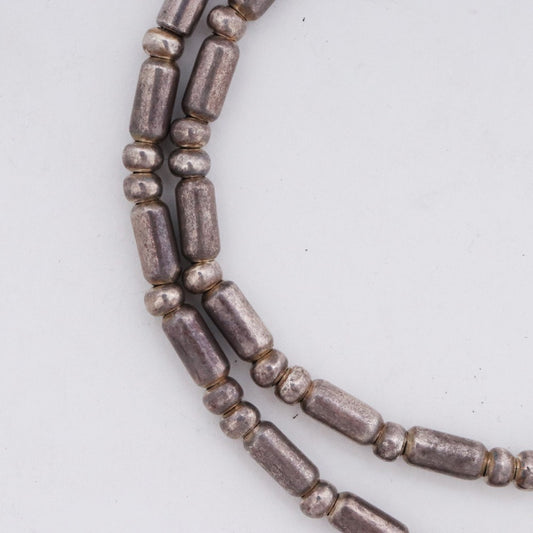 TARO WASHIMI Pipe & Apollo Beads Necklace Silver Size F