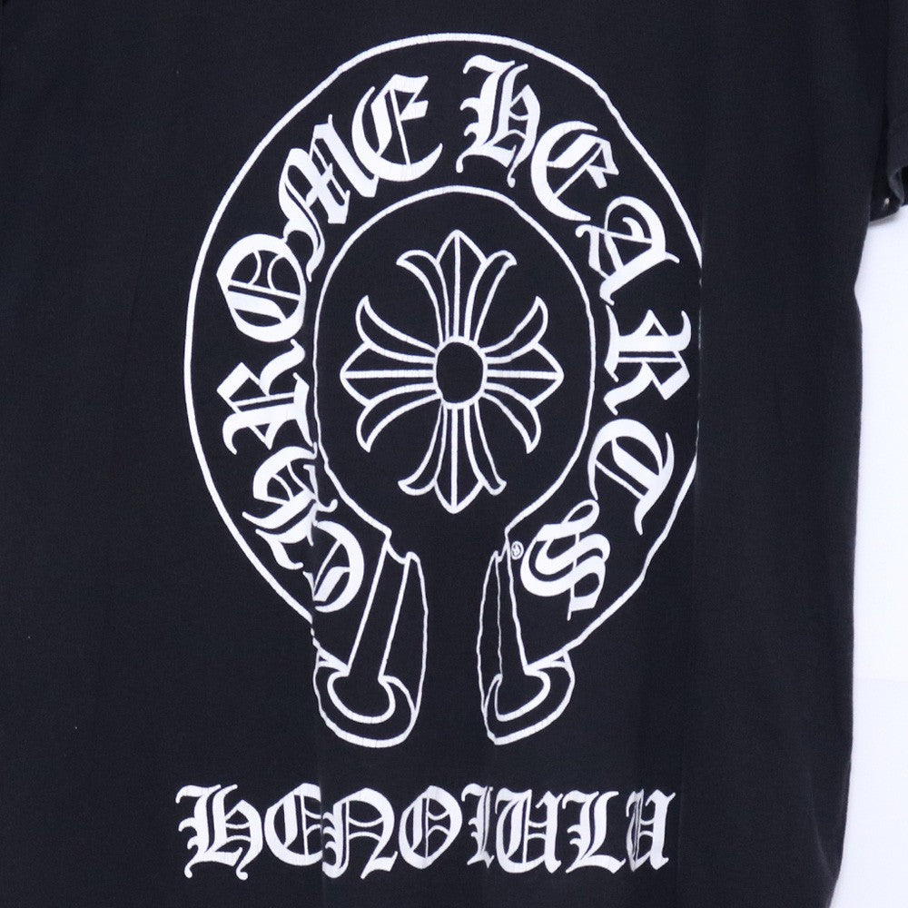 CHROME HEARTS Honolulu Horseshoe Print T-Shirt Black Size L