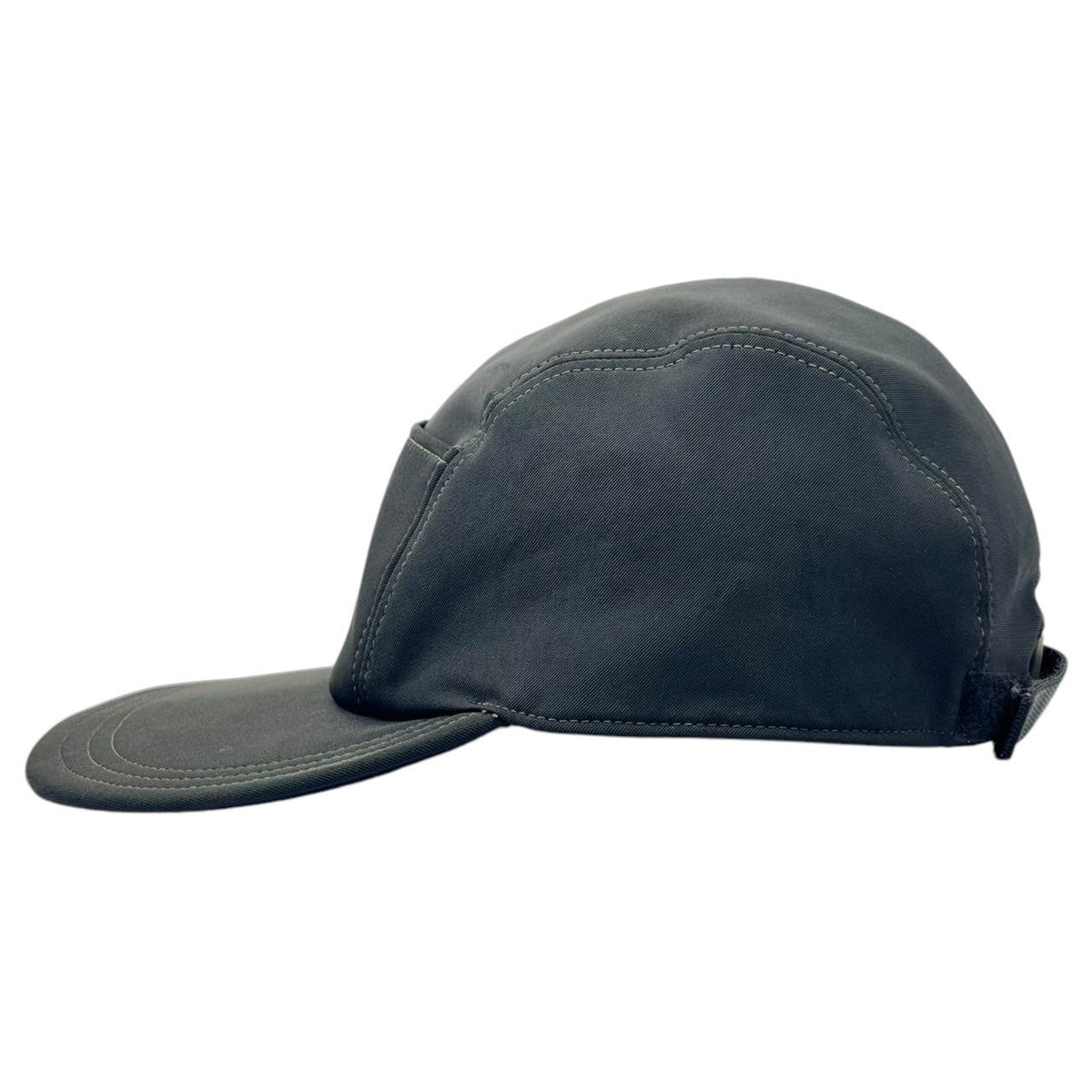 PRADA 00's Logo Front Pocket Jet Cap Black Size L