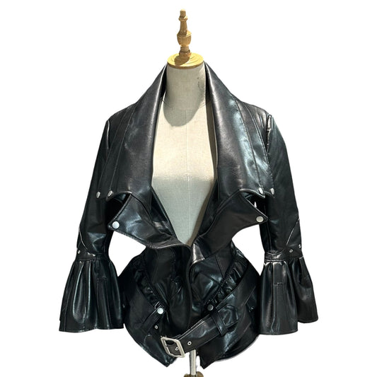 JUNYA WATANABE F/W 2022 Faux Leather Biker Jacket Size S