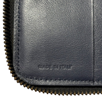 MARNI Round Zipper Leather Wallet