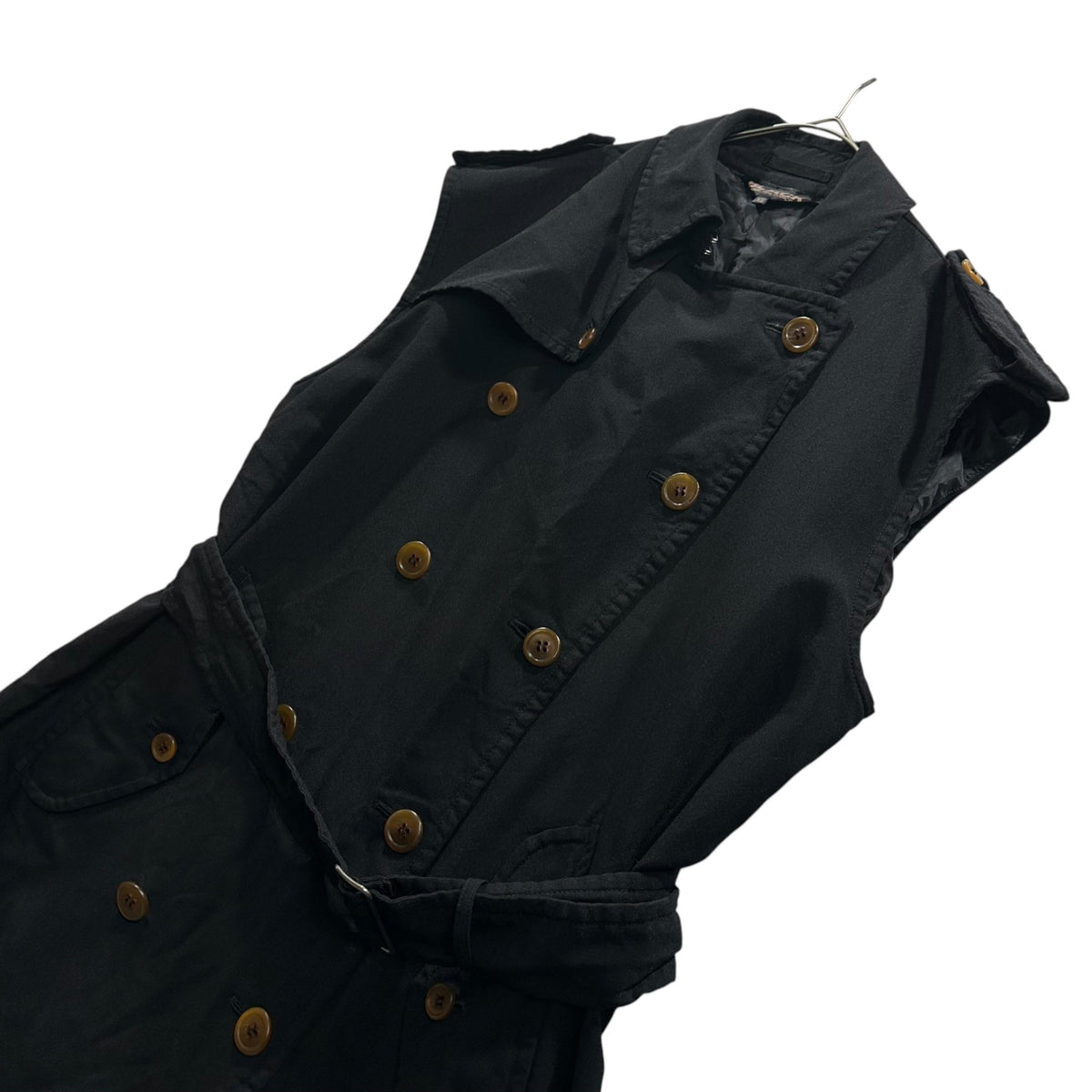 BLACK COMME des GARCONS 21AW Polyester Coat Black Size XS