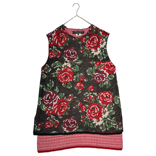 COMME des GARCONS HOMME PLUS 22SS Rose Knit Vest Size M