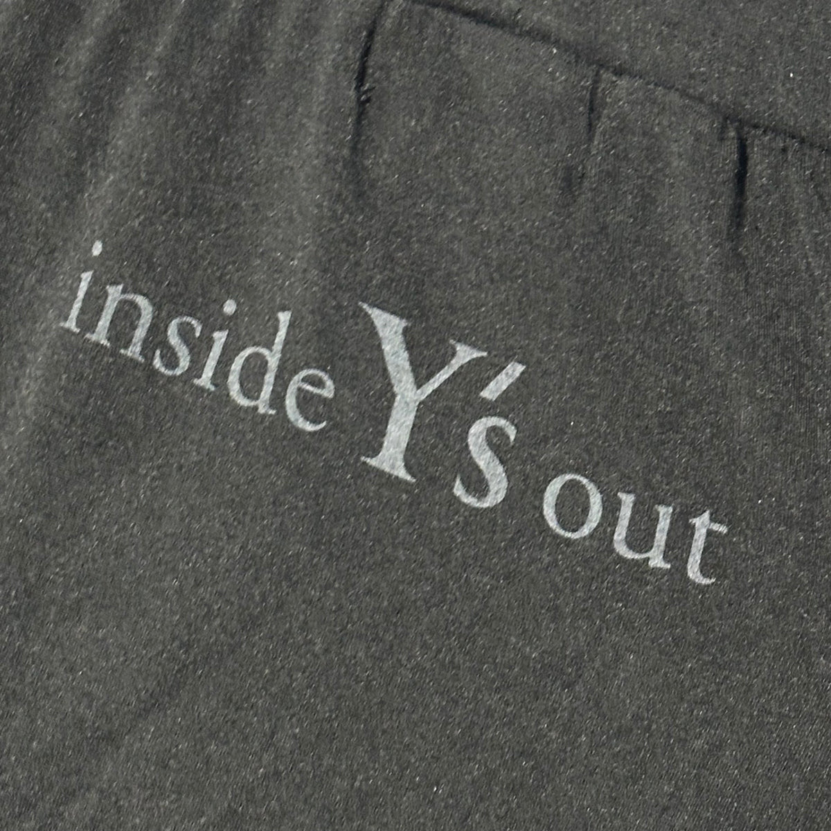 Y's 10SS Back Logo Harem Stretch Leggings Black Size 2