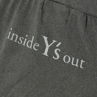 Y's 10SS Back Logo Harem Stretch Leggings Black Size 2