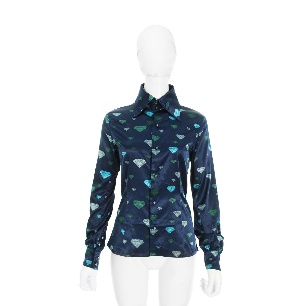UNDERCOVER 2001 A/W Blue Long Sleeve Shirt Size S