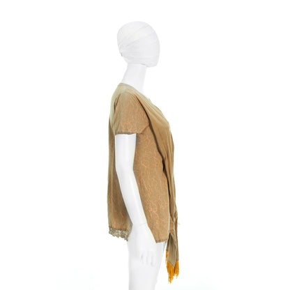 UNDERCOVER 2005 S/S Brown Long Sleeve Shirt Size 1
