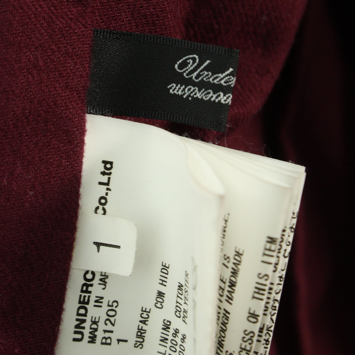 UNDERCOVER 2008 A/W Blue Jacket Size 1
