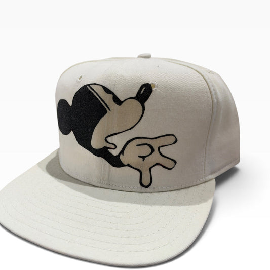 VINTAGE NEW ERA Deadstock Snapback White Size MEDIUM-LARGE