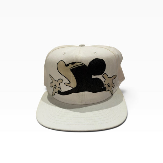 VINTAGE NEW ERA Deadstock Snapback White Size MEDIUM-LARGE