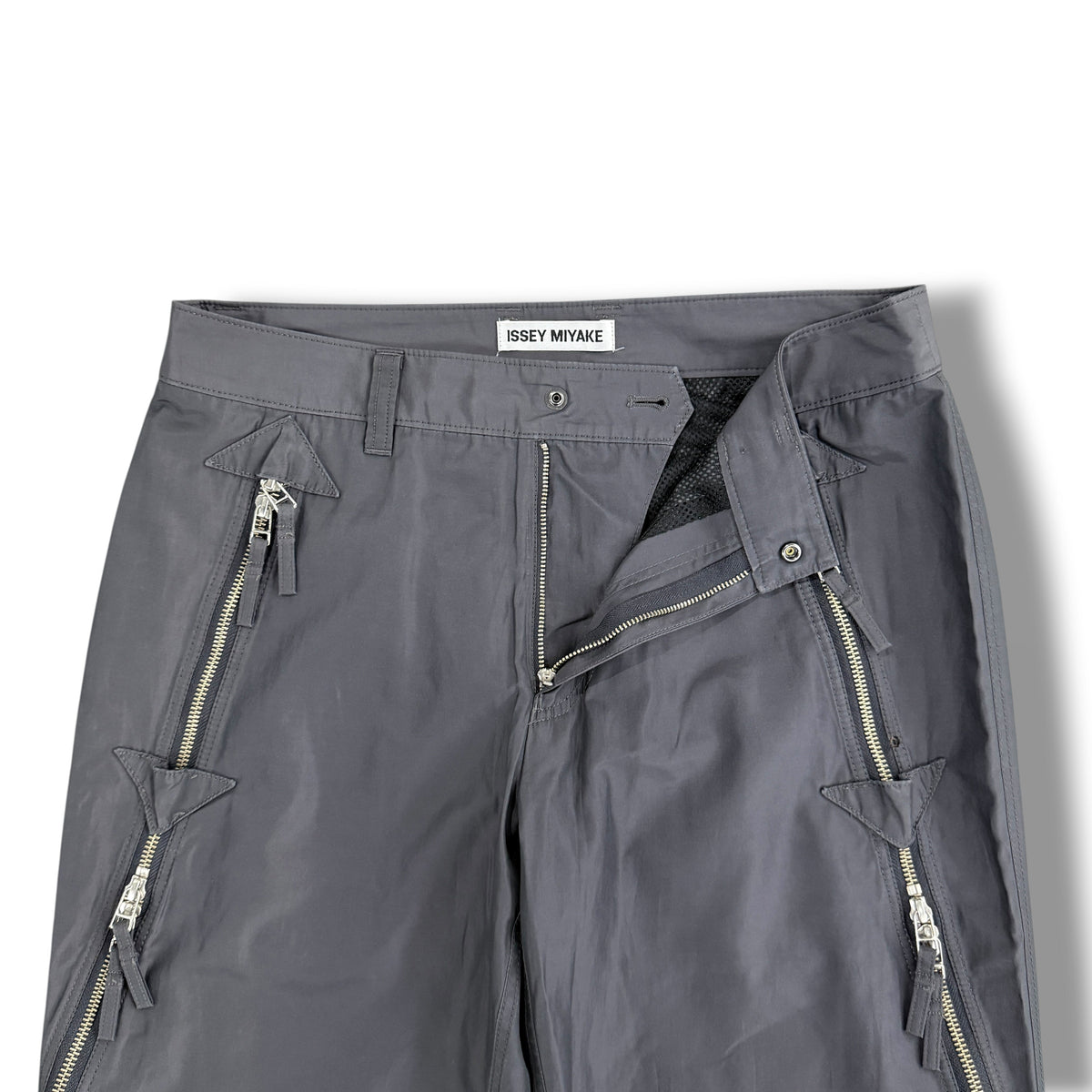 Issey Miyake Black Round Zip Pants Size 3