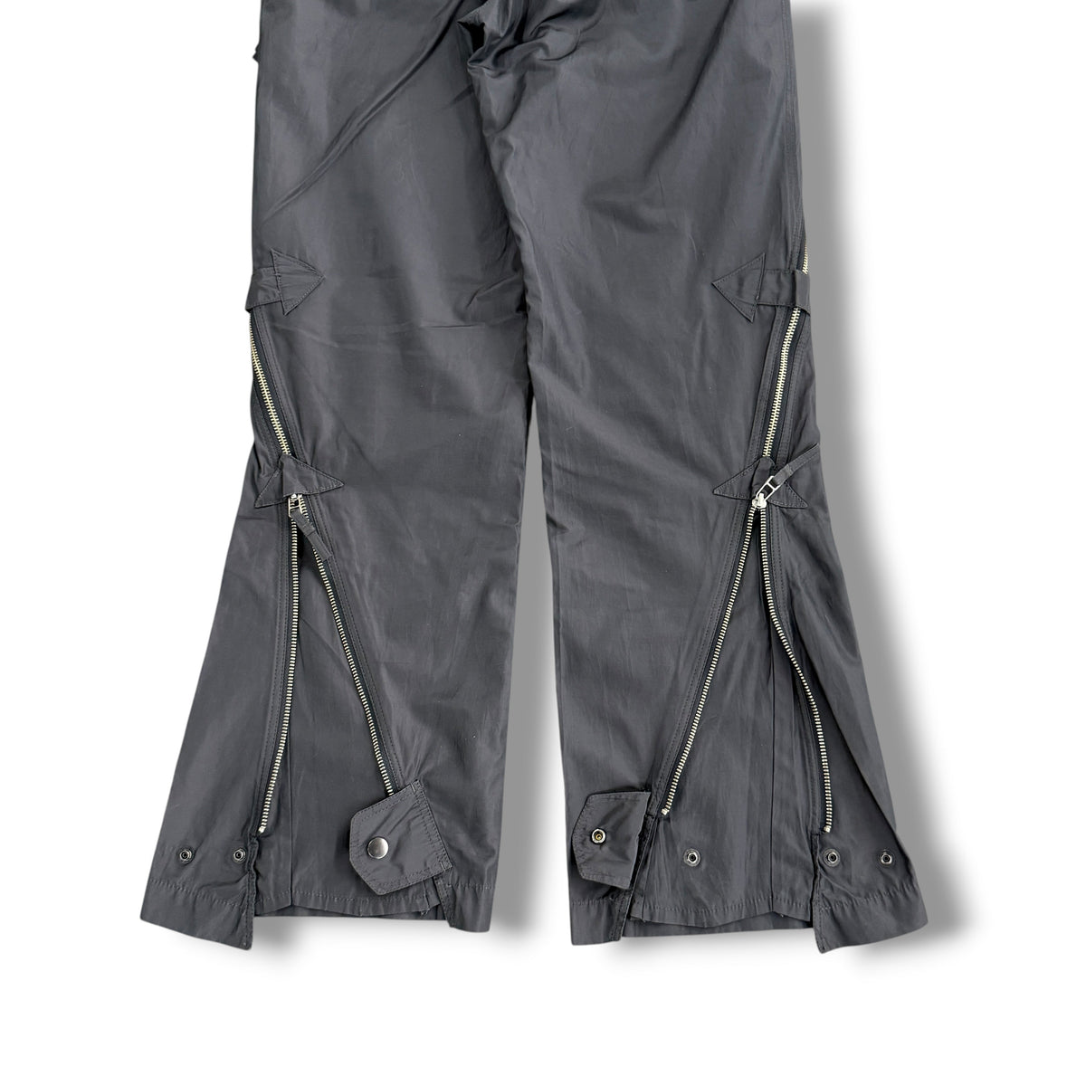 Issey Miyake Black Round Zip Pants Size 3