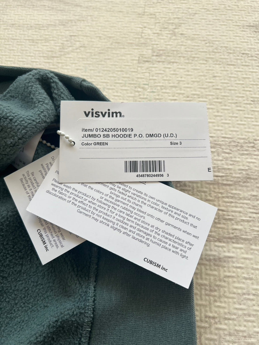 Visvim - VISVIM 24AW JUMBO SB HOODIE Green Size 3