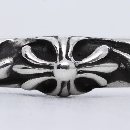 CHROME HEARTS SBT Band Bangle Silver Size M