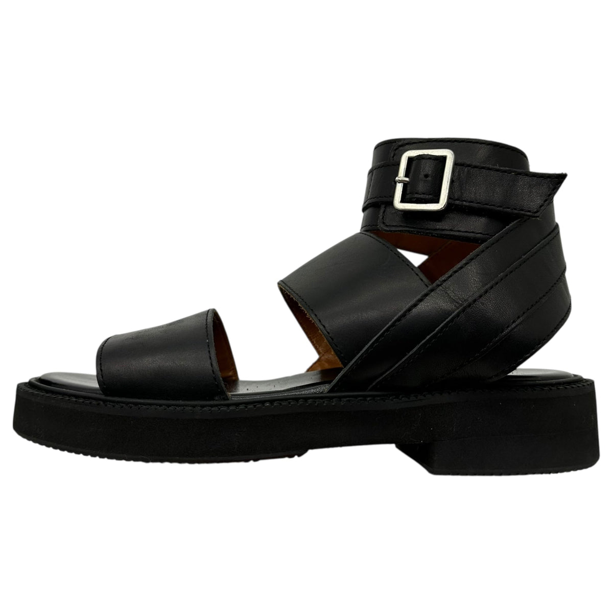 COMME des GARCONS JUNYA WATANABE Leather Sandals Size M