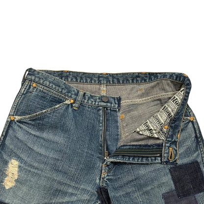 NUMBER (N)INE 03AW "TOUCH ME I'M SICK" Patchwork Denim Pants