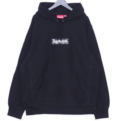 Supreme 19AW Bandana Box Logo Hoodie Black Size XL
