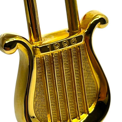 HERMES 1996 La Musique Harp Charm Gold