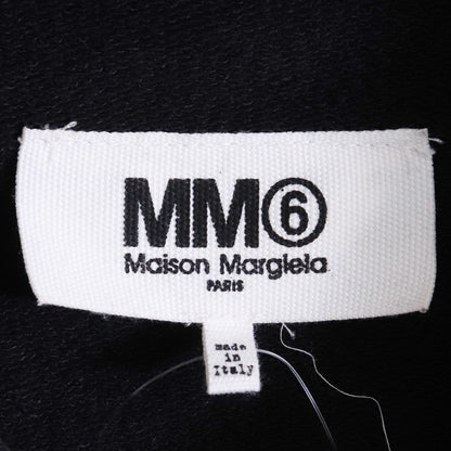 MM6 Number Logo Distressed Hoodie Black Size M