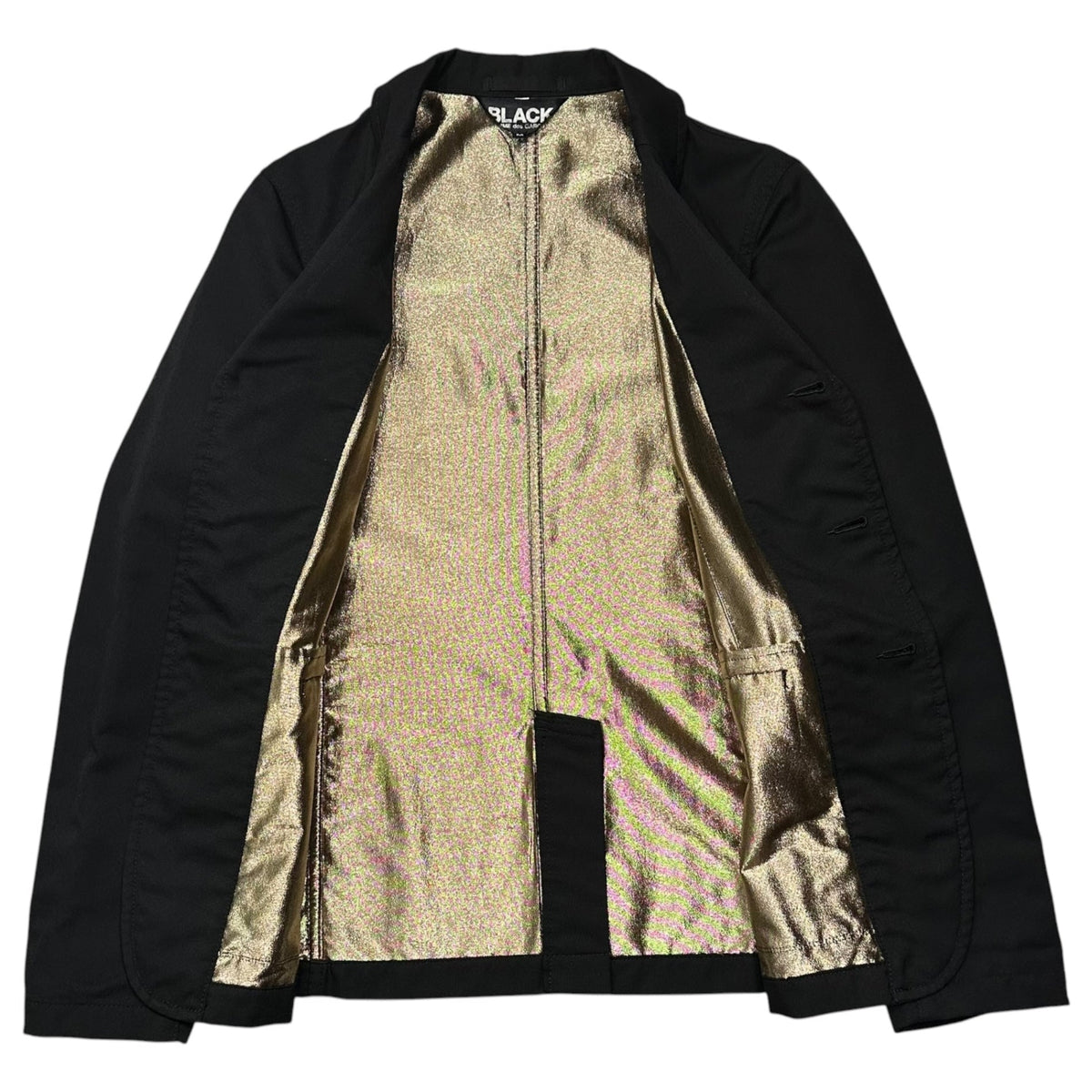 BLACK COMME des GARCONS 15AW Gold-Lined Jacket Multi Size M