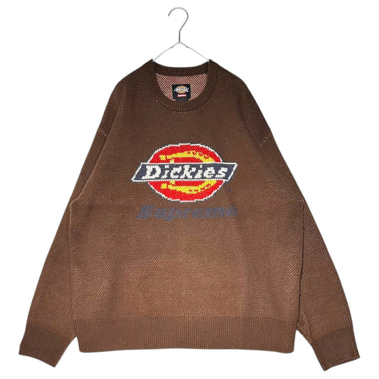 Dickies Sweater x SUPREME x Dickies 22AW Front Logo Knit Sweater Brown Size S