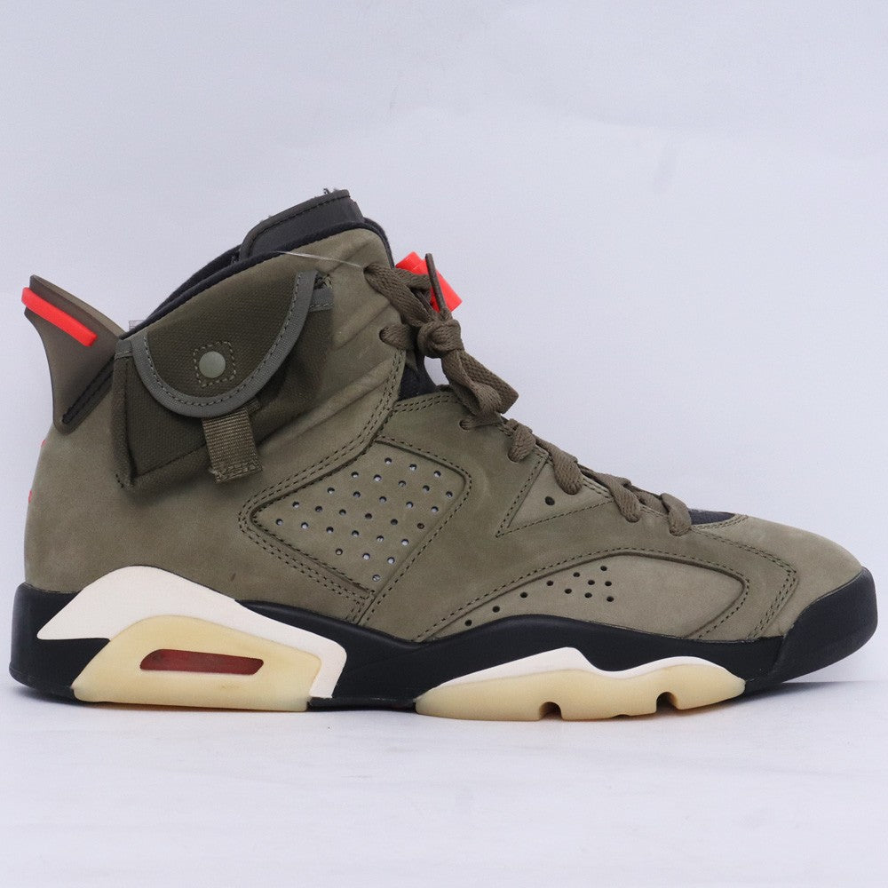 NIKE × TRAVIS SCOTT Air Jordan 6 Olive Sneakers Size 26.5cm