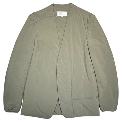 MAISON MARGIELA 20AW Padded No Collar Jacket Olive Size 46