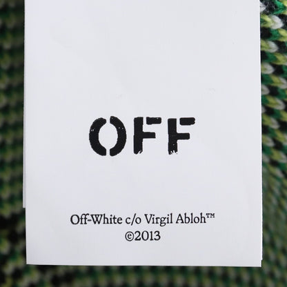 OFF-WHITE BLACK CROCODILE VARSITY Patch Cardigan Size XS